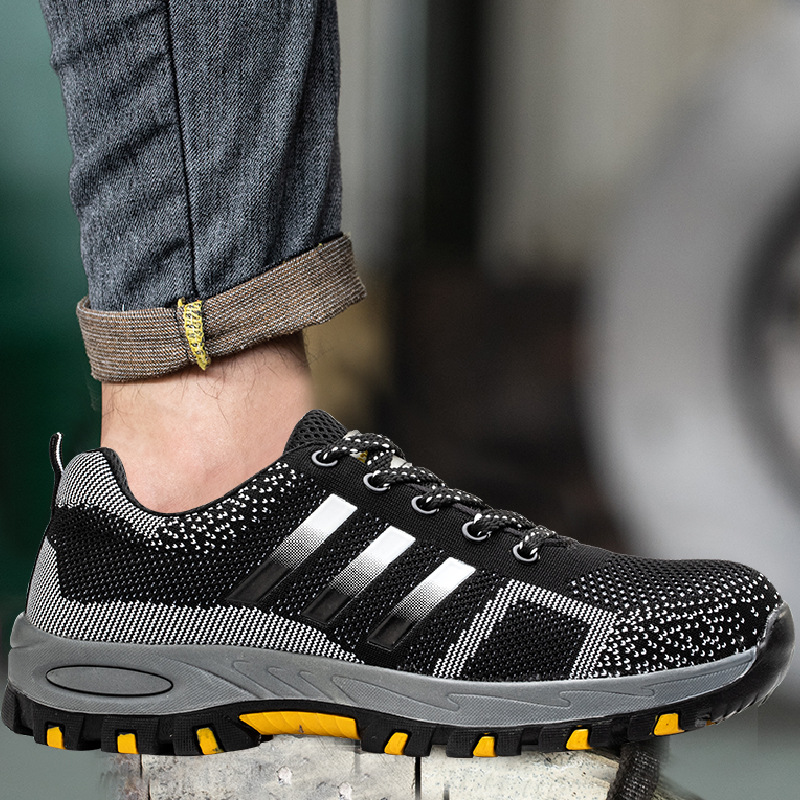 Mazomen®【⏰Σήμερα στη μισή τιμή👟 】Ανδρικές μπότες εργασίας με ατσάλινο καπάκι στη μύτη | Αντιολισθητικά ανθεκτικά στα τρυπήματα| παπούτσια ασφαλείας | άνετα παπούτσια εργασίας