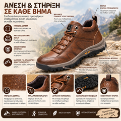🎉 Τελευταία μέρα! Έκπτωση 30% 🎁 Ανδρικά ορθοπεδικά δερμάτινα παπούτσια — Χειροποίητη ραφή ✅ Διαθέτουν υποστήριξη καμάρας για ανακούφιση από τον πόνο στις αρθρώσεις και τα πόδια, συνδυάζοντας την αντιολισθητική προστασία με την άνεση.