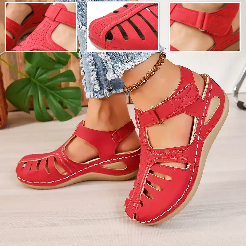 Zapatos ortopédicos FOUNNE® 【🔥 Oferta por tiempo limitado🎁】Sandalias de verano: Diseño ergonómico con construcción calada, cómodas y transpirables, alivian el dolor ✅