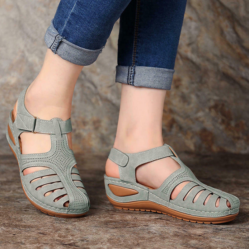 Zapatos ortopédicos FOUNNE® 【🔥 Oferta por tiempo limitado🎁】Sandalias de verano: Diseño ergonómico con construcción calada, cómodas y transpirables, alivian el dolor ✅
