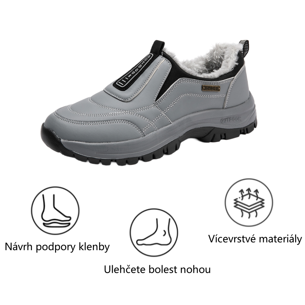 ⚡Omezený slevy 50% —— Ergonomická ortopedická obuv s chloupkatou podšívkou, ulevuje od bolestí nohou, zad a kloubů, unisex