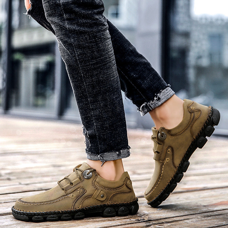 Mazomen® [⏰Νέες Αφίξεις με 50% Έκπτωση, Μόνο Σήμερα] 🐂 Ανδρικά Ορθοπεδικά Παπούτσια | Δέρμα Μοσχαριού | 👞 Ραμμένα στο χέρι | ✅ Ανακουφίζει από τον πόνο στα πόδια | Αντιολισθητικά και άνετα