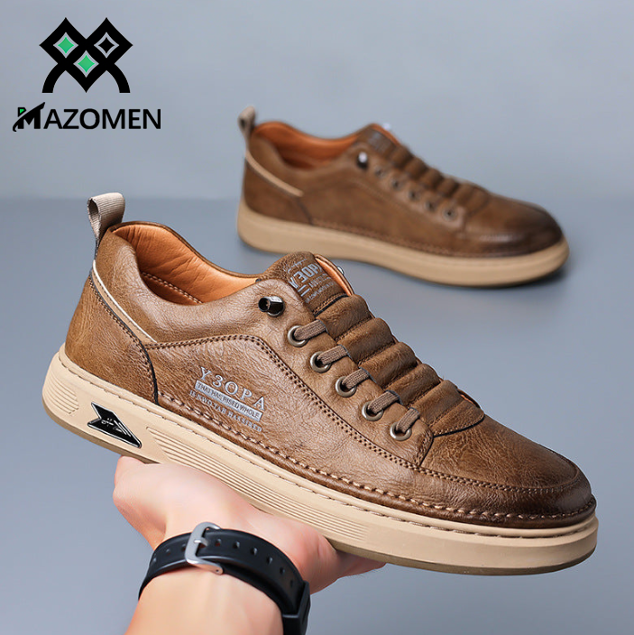 Mazomen®【⏰50% έκπτωση για περιορισμένο χρονικό διάστημα! 】Πολυτελή δερμάτινα παπούτσια από αυστραλιανό δέρμα μοσχαριού | ανακούφιση από τον πόνο στα πόδια για 3 ημέρες