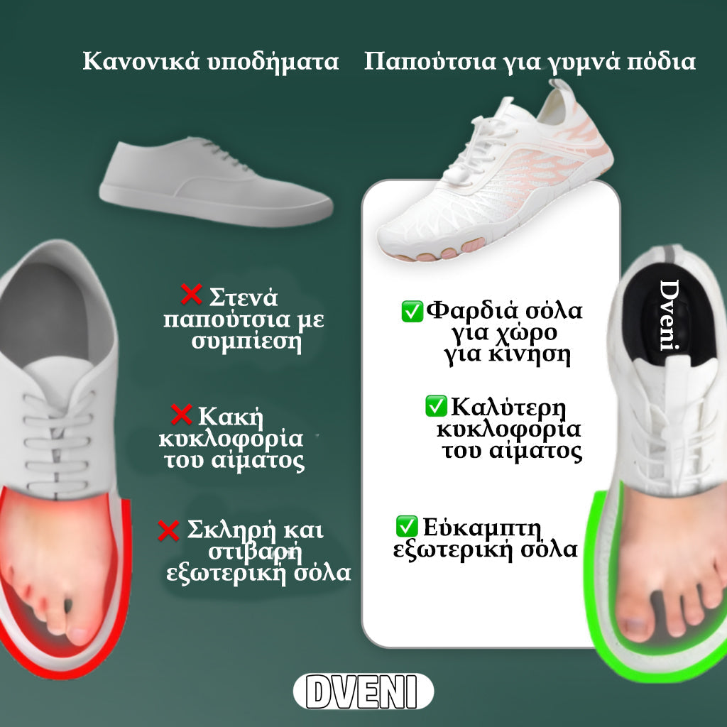 🌟Ορθοπεδικά παπούτσια για ξυπόλυτο MAZOMEN👟[🔥50% έκπτωση σήμερα🎁] Η στήριξη της καμάρας και η φαρδιά σόλα προσφέρουν απόλυτη άνεση👣 | Ανακουφίστε τον πόνο των ποδιών | Απελευθερώστε τη δύναμη των ποδιών σας | Αναδιαμορφώστε το φυσικό σας βάδισμα🏞️