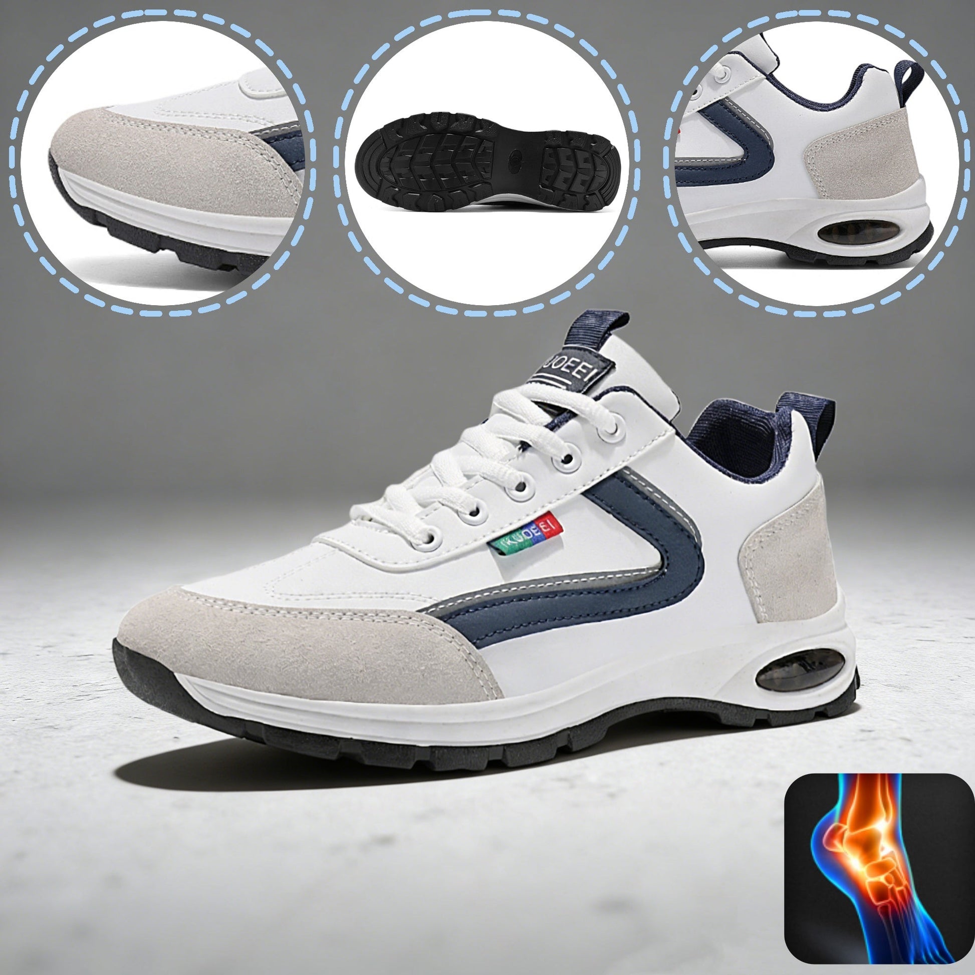 Mazomen® 【⏰Μισή τιμή σήμερα👟】 Αυτά τα παπούτσια είναι ιδανικά για ολοήμερες δραστηριότητες | Σχεδιασμός στήριξης καμάρας | Ανακουφίζει αποτελεσματικά από την κόπωση | Ανακουφίζει από τον πόνο | Βελτιωμένη αδιάβροχη και αντιολισθητική απόδοση👞