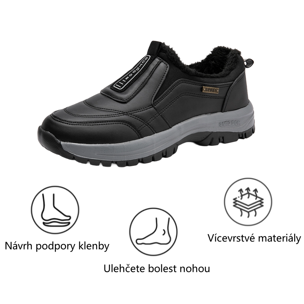⚡Omezený slevy 50% —— Ergonomická ortopedická obuv s chloupkatou podšívkou, ulevuje od bolestí nohou, zad a kloubů, unisex