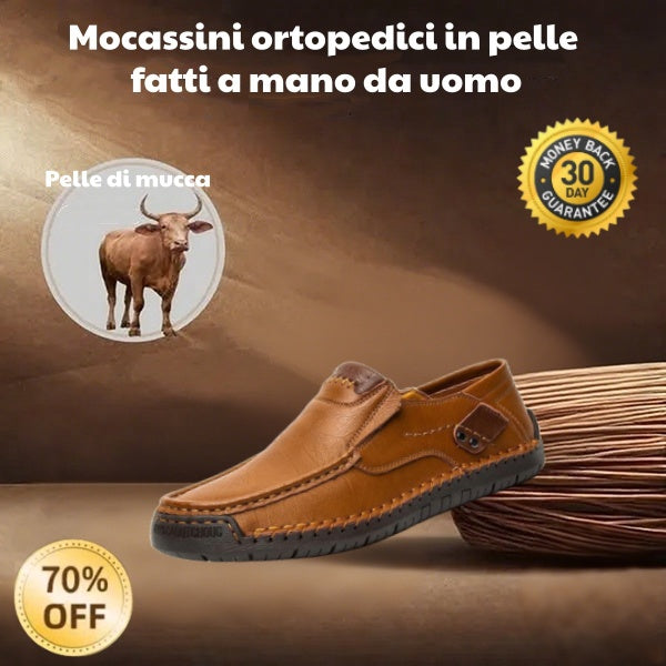 🐂 Scarpe da uomo in pelle di vitello prodotte in Australia 👞 Cucite a mano, facili da indossare e da togliere ✅ Supporto dell'arco plantare, sollievo dal dolore - camminare confortevole