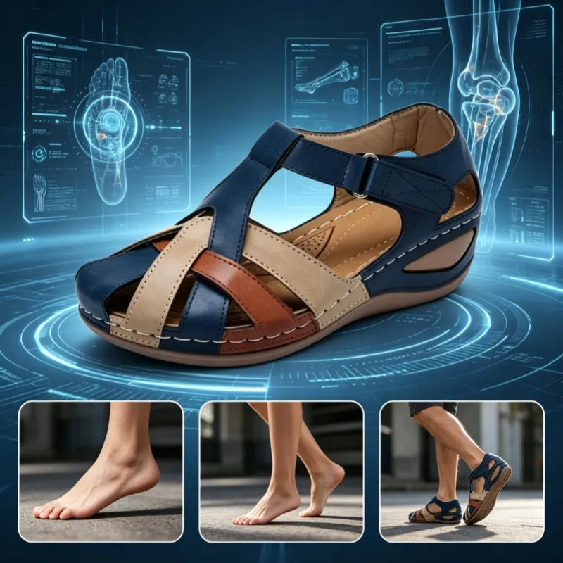 🎉Τελευταία μέρα! 50% έκπτωση! ✅ Καλοκαιρινά σανδάλια, ορθοπεδικά ιατρικά παπούτσια σχεδιασμένα για άτομα με προβλήματα ποδιών, που παρέχουν στήριξη στην καμάρα και ανακουφίζουν από τον πόνο στην πλάτη, τις αρθρώσεις και τα πόδια.（副本）
