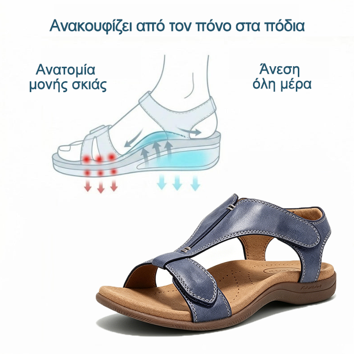 Ορθοπεδικά Παπούτσια Mazomen® [🔥Περιορισμένης Διάρκειας 50% Έκπτωση🎁] Καλοκαιρινά Ορθοπεδικά Σανδάλια👡 | Εργονομικός Σχεδιασμός | Άνετα και Αναπνέοντα | Ανακουφίζει από την Κόπωση και τον Πόνο | Περπατήστε Εύκολα Όλη Μέρα✅