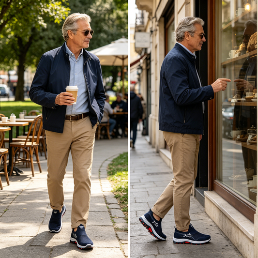 Mazomen® 【⏰Μισή τιμή σήμερα👟】Αυτά τα παπούτσια είναι ιδανικά για ολοήμερες δραστηριότητες | Σχεδιασμός στήριξης καμάρας | Ανακουφίζει αποτελεσματικά από την κόπωση | Ανακουφίζει από τον πόνο | Βελτιωμένη αντίσταση ολίσθησης👞