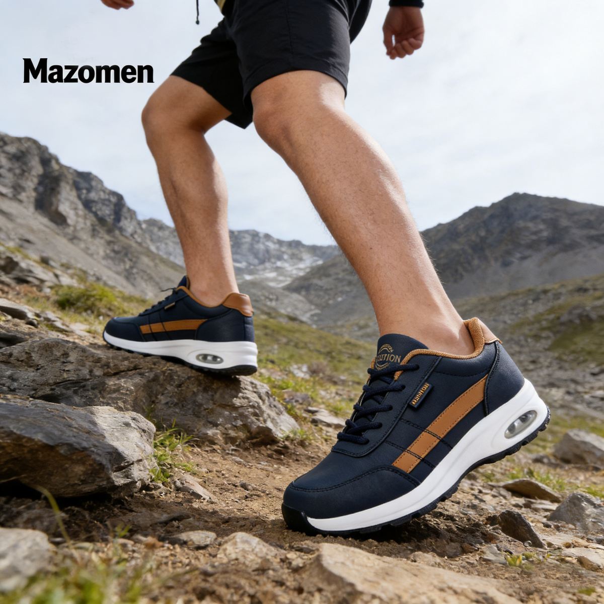 Mazomen® 【⏰Νέες Αφίξεις με 50% Έκπτωση - Μόνο Σήμερα🔥】 Casual Παπούτσια για Πεζοπορία 👞 | Αναβαθμισμένη Σόλα με Αερόστρωμα | Ανακουφίζει από τον Πόνο του Ποδιού | Άνετα και Αναπνέοντα | Υποστήριξη Αψίδας ✅