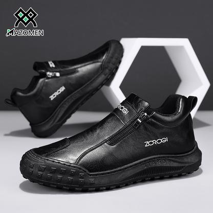 Mazomen® 【🔥50% Έκπτωση | Μην το χάσετε! ⏰】Γνήσιο Δέρμα Υψηλής Ποιότητας | Ανδρική Μόδα | Ανακουφίζει από τον Πόνο των Ποδιών | Αντιολισθητική Σόλα | Κατάλληλο για Περπάτημα και Εργασία👞