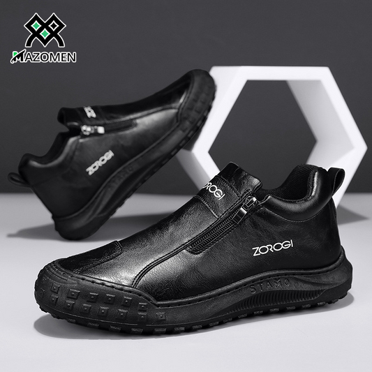 Mazomen® 【🔥50% Έκπτωση | Μην το χάσετε! ⏰】Γνήσιο Δέρμα Υψηλής Ποιότητας | Ανδρική Μόδα | Ανακουφίζει από τον Πόνο των Ποδιών | Αντιολισθητική Σόλα | Κατάλληλο για Περπάτημα και Εργασία👞