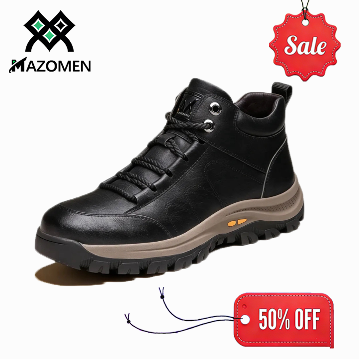 Mazomen® 【⏰50% Έκπτωση🔥Μόνο για σήμερα】Ψηλές μπότες από γνήσιο δέρμα👟 | Κατάλληλες για άνδρες και γυναίκες | Αυτά τα ορθοπεδικά παπούτσια διαθέτουν εργονομική στήριξη στην καμάρα και αντιολισθητική σόλα | Εξαιρετικά άνετες στη χρήση!