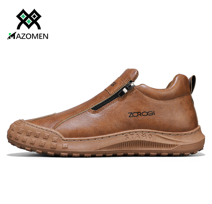 Mazomen® 【🔥50% Έκπτωση | Μην το χάσετε! ⏰】Γνήσιο Δέρμα Υψηλής Ποιότητας | Ανδρική Μόδα | Ανακουφίζει από τον Πόνο των Ποδιών | Αντιολισθητική Σόλα | Κατάλληλο για Περπάτημα και Εργασία👞