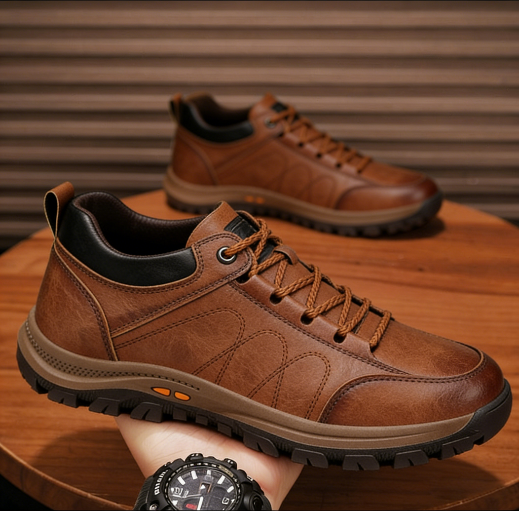 Mazomen® 【🔥Νέα Άφιξη | Περιορισμένης Διάρκειας Μισή Τιμή⏰】 Παπούτσια Υψηλής Ποιότητας από Δέρμα | Γνήσιο Δέρμα | Αδιάβροχα και Αντιολισθητικά | Ανακουφίζει από την Κόπωση των Ποδιών | Άμεση Άνεση 👟（副本）