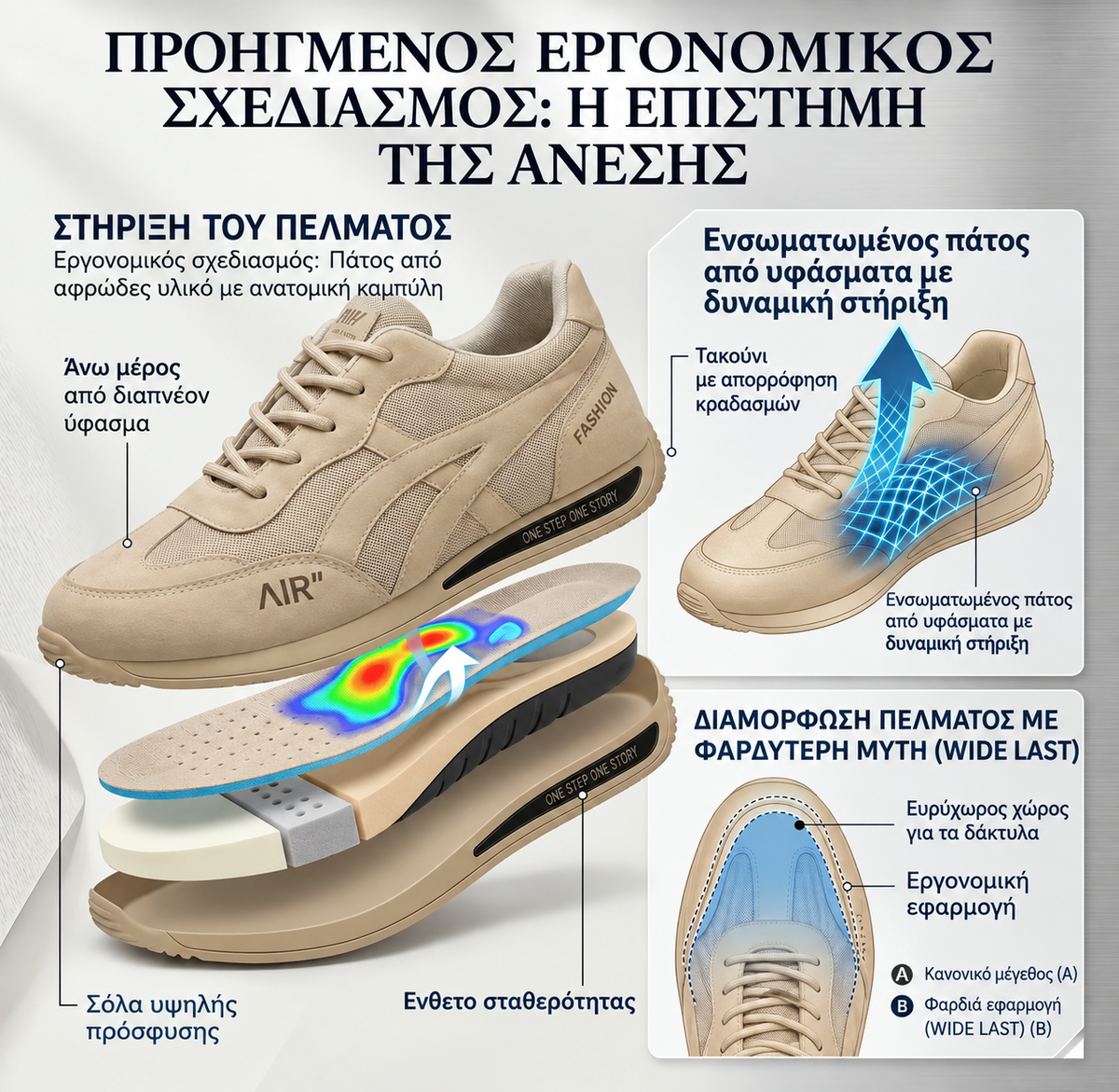 🔥Τελευταία μέρα! 70% έκπτωση! ✅ Ορθωτικά ιατρικά παπούτσια σχεδιασμένα ειδικά για άτομα με προβλήματα στα πόδια, για την ανακούφιση από τον πόνο στην πλάτη, τις αρθρώσεις και τα πόδια.（副本）
