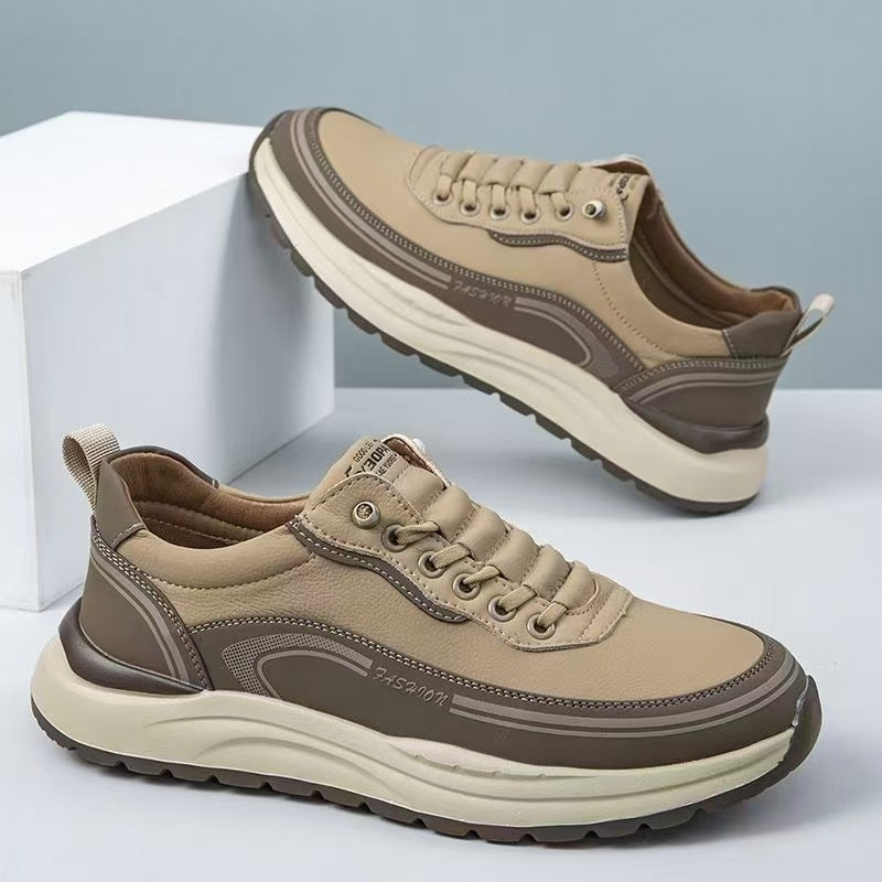 Mazomen®【⏰Μαύρα 50% έκπτωση👟】 Παπούτσια πεζοπορίας | δέρμα υψηλής ποιότητας | ραμμένα στο χέρι