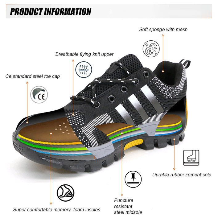 Mazomen®【⏰Σήμερα στη μισή τιμή👟 】Ανδρικές μπότες εργασίας με ατσάλινο καπάκι στη μύτη | Αντιολισθητικά ανθεκτικά στα τρυπήματα| παπούτσια ασφαλείας | άνετα παπούτσια εργασίας