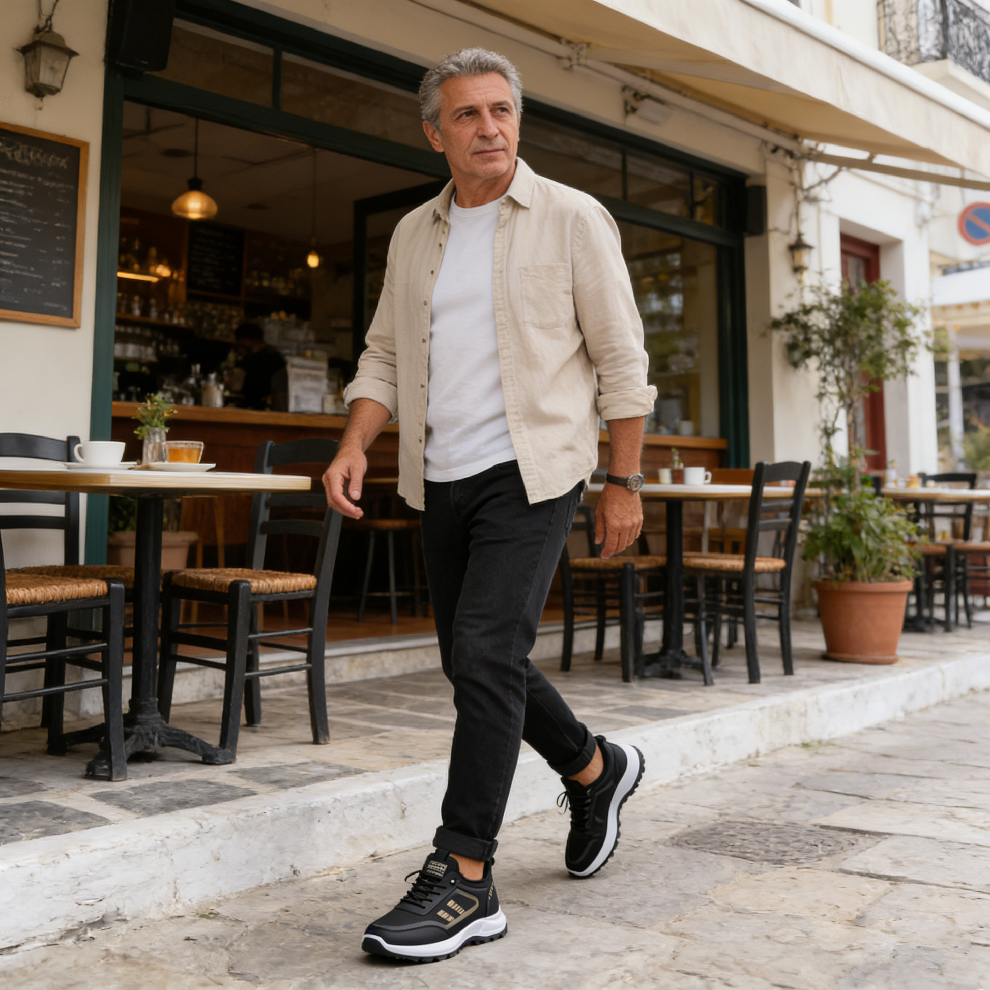 Mazomen® 【⏰Μισή τιμή σήμερα👟】 Αυτά τα παπούτσια είναι ιδανικά για ολοήμερες δραστηριότητες | Σχεδιασμός στήριξης καμάρας | Ανακουφίζει αποτελεσματικά από την κόπωση | Ανακουφίζει από τον πόνο | Βελτιωμένη αδιάβροχη και αντιολισθητική απόδοση👞