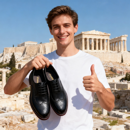 Mazomen®【🎁Σήμερα με έκπτωση 50%】✅Δερμάτινα παπούτσια υψηλής ποιότητας | Ανακουφίζει από τον πόνο στις αρθρώσεις 👞 |Άνετο περπάτημα
