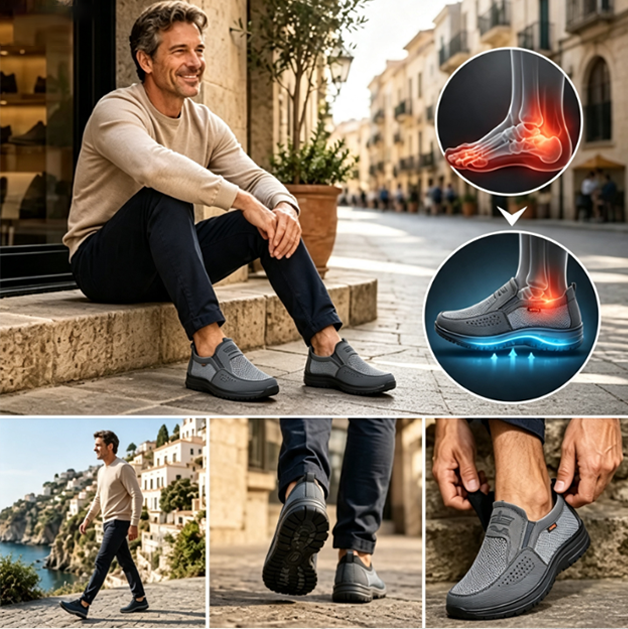 Ορθωτικά Παπούτσια MAZOMEN® 🔥 50% Έκπτωση 🎁 Άνετα Παπούτσια για Περπάτημα 👟 Στήριξη της Αψίδας, Ανακουφίζει Αποτελεσματικά από τον Πόνο του Ποδιού, τον Πόνο της Αψίδας και την Κόπωση των Ποδιών ✅