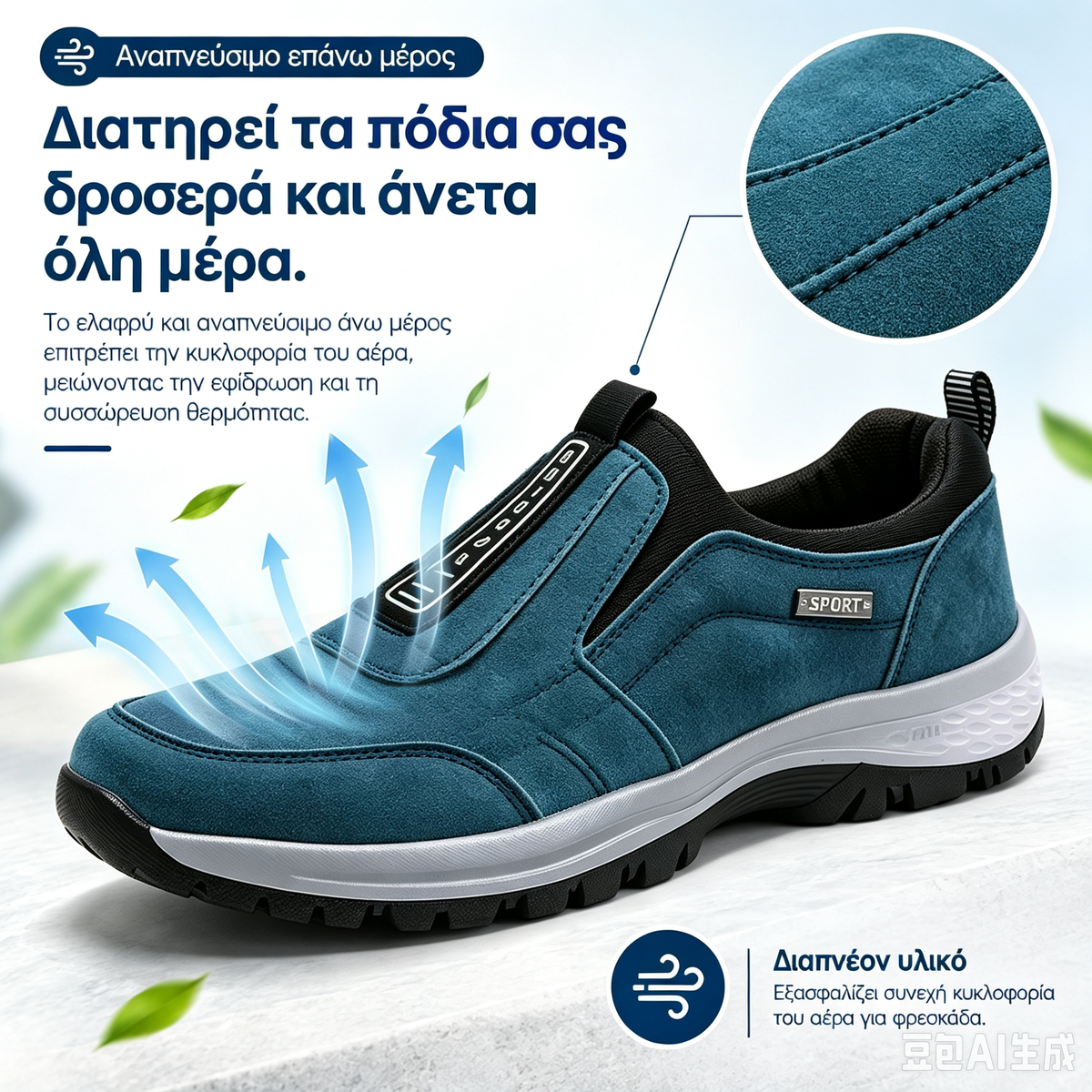 🔥 Έκπτωση 30% σήμερα 🎁 Υψηλής ποιότητας ματ σουέτ υλικό· πολυτελές αυστραλιανό brand· μαλακά και άνετα· φοριούνται και βγαίνουν εύκολα 🦶 Εργονομικά ορθοπεδικά παπούτσια βαδίσματος – Unisex