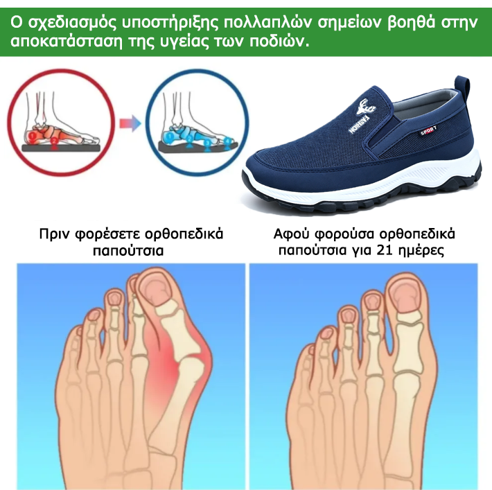 Mazomen® 【⏰Μισή τιμή σήμερα👟】 Αυτά τα παπούτσια είναι ιδανικά για ολοήμερες δραστηριότητες | Σχεδιασμός στήριξης καμάρας | Ανακουφίζει αποτελεσματικά από την κόπωση | Ανακουφίζει από τον πόνο | Βελτιωμένη αδιάβροχη και αντιολισθητική απόδοση👞