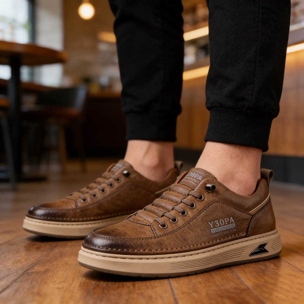 Mazomen®【⏰50% έκπτωση για περιορισμένο χρονικό διάστημα! 】Πολυτελή δερμάτινα παπούτσια από αυστραλιανό δέρμα μοσχαριού | ανακούφιση από τον πόνο στα πόδια για 3 ημέρες