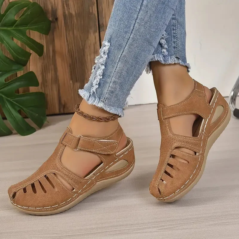 Zapatos ortopédicos FOUNNE® 【🔥 Oferta por tiempo limitado🎁】Sandalias de verano: Diseño ergonómico con construcción calada, cómodas y transpirables, alivian el dolor ✅