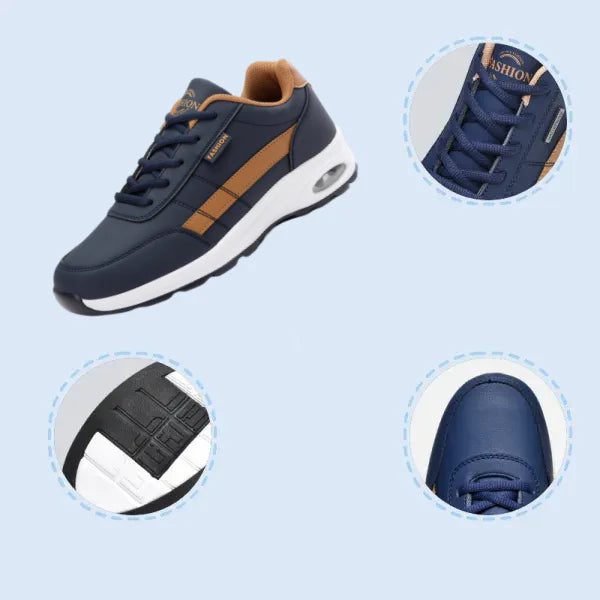 Mazomen®【⏰50% έκπτωση σε νέα προϊόντα, μόνο για σήμερα】 Ανδρικά casual παπούτσια 👞Αναβαθμισμένη έκδοση με αερόσολα | άνετα και αναπνεύσιμα|στήριξη στην καμάρα ✅ τιμή προσφοράς