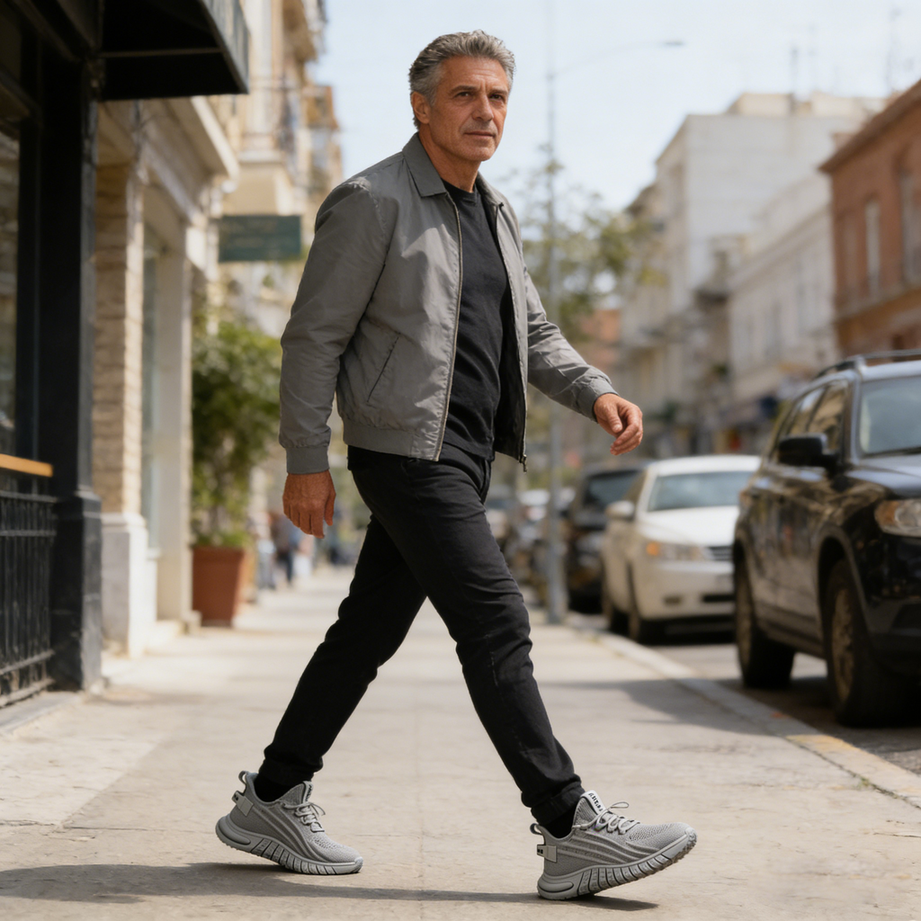 Mazomen® 【⏰Μισή τιμή σήμερα👟】Παπούτσια πεζοπορίας κατάλληλα για περπάτημα όλη μέρα | Σχεδιασμός στήριξης καμάρας | Ανακουφίζει αποτελεσματικά από την κόπωση | Ανακουφίζει από τον πόνο των ποδιών | Βελτιωμένη αδιάβροχη και αντιολισθητική απόδοση👞
