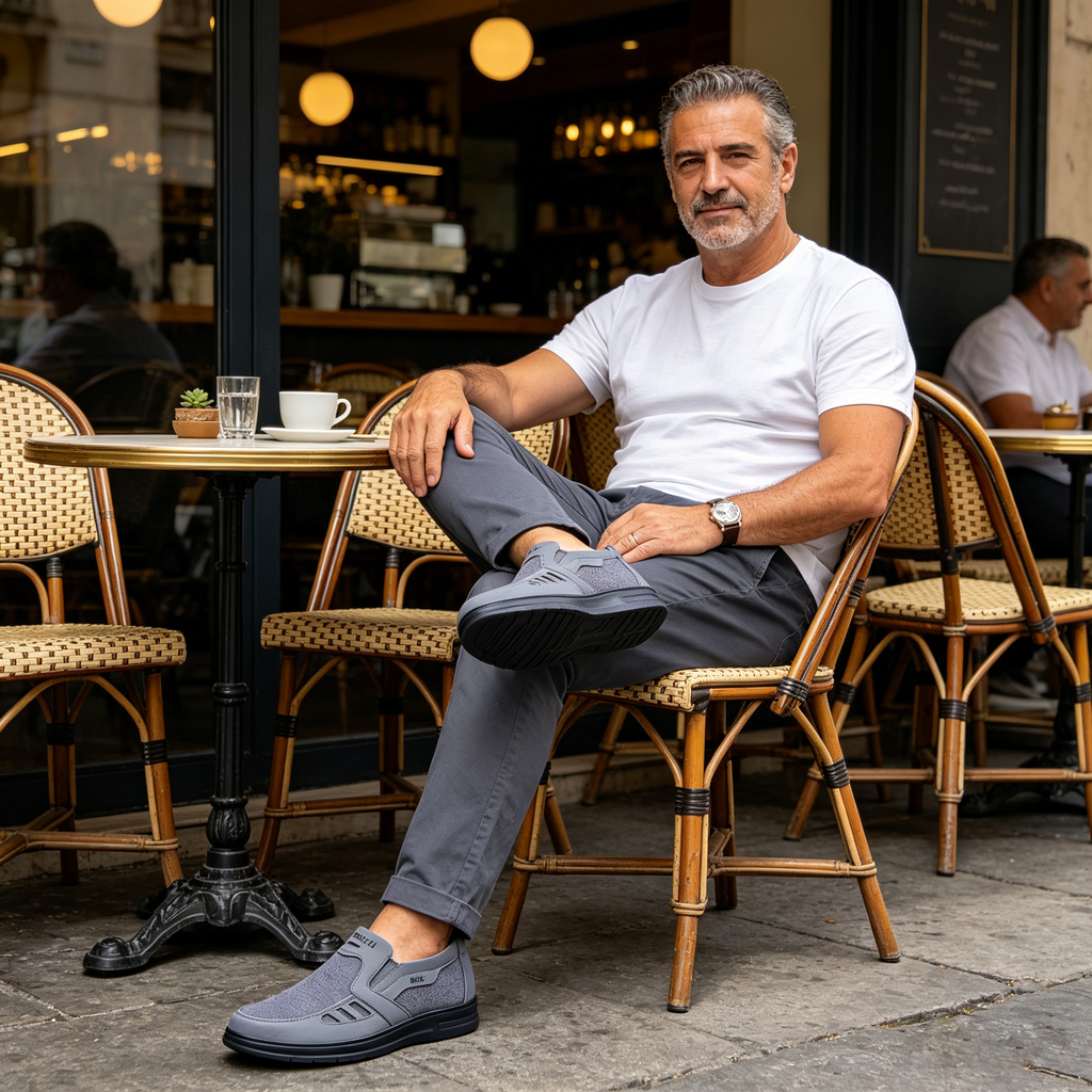 Mazomen® 【⏰Μισή τιμή σήμερα👟】 Αυτά τα παπούτσια είναι κατάλληλα για ολοήμερες δραστηριότητες | Σχεδιασμός στήριξης καμάρας | Ανακουφίζει αποτελεσματικά από την κόπωση | Ανακουφίζει από τον πόνο | Βελτιωμένη αδιάβροχη και αντιολισθητική απόδοση👞