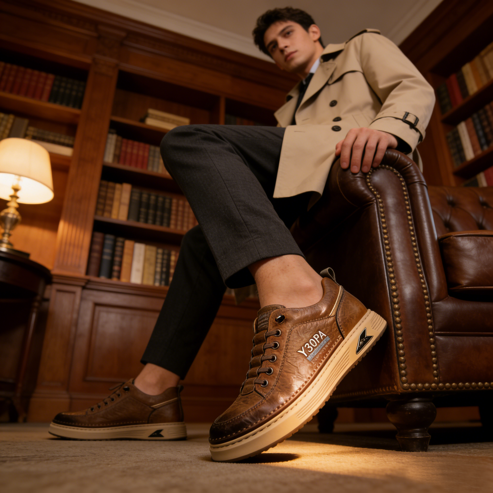 Mazomen®【⏰50% έκπτωση για περιορισμένο χρονικό διάστημα! 】Πολυτελή δερμάτινα παπούτσια από αυστραλιανό δέρμα μοσχαριού | ανακούφιση από τον πόνο στα πόδια για 3 ημέρες