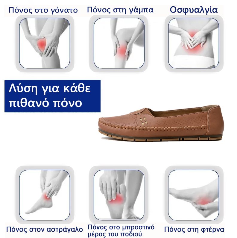 Mazomen® 【⏰Νέα Άφιξη | 50% Έκπτωση🔥】Άνετα παπούτσια για περπάτημα👟 | Σχεδιασμός υποστήριξης καμάρας | Ανακουφίζει από τον πόνο στην πλάτη, τα πόδια και τις αρθρώσεις