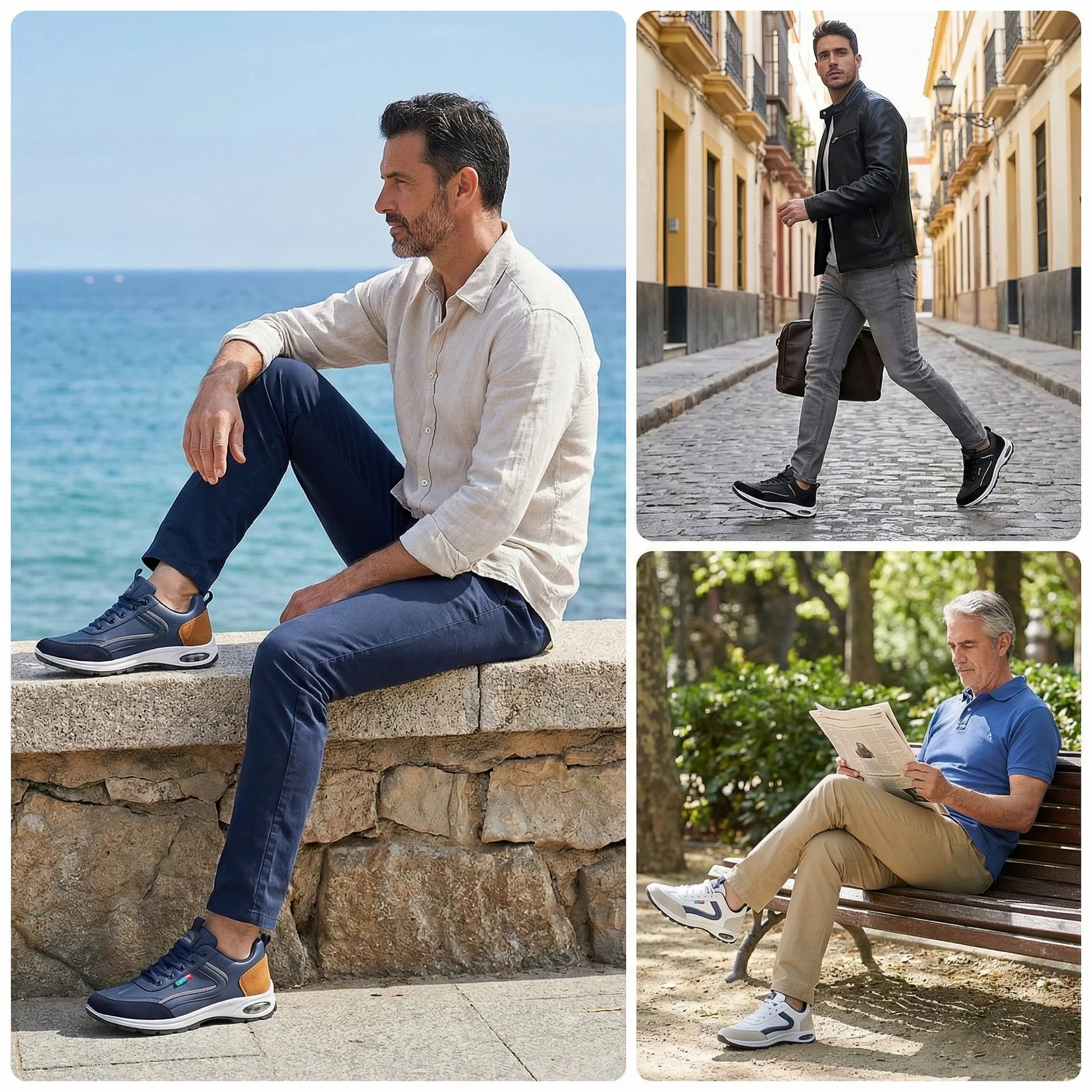 Mazomen® 【⏰Μισή τιμή σήμερα👟】 Αυτά τα παπούτσια είναι ιδανικά για ολοήμερες δραστηριότητες | Σχεδιασμός στήριξης καμάρας | Ανακουφίζει αποτελεσματικά από την κόπωση | Ανακουφίζει από τον πόνο | Βελτιωμένη αδιάβροχη και αντιολισθητική απόδοση👞