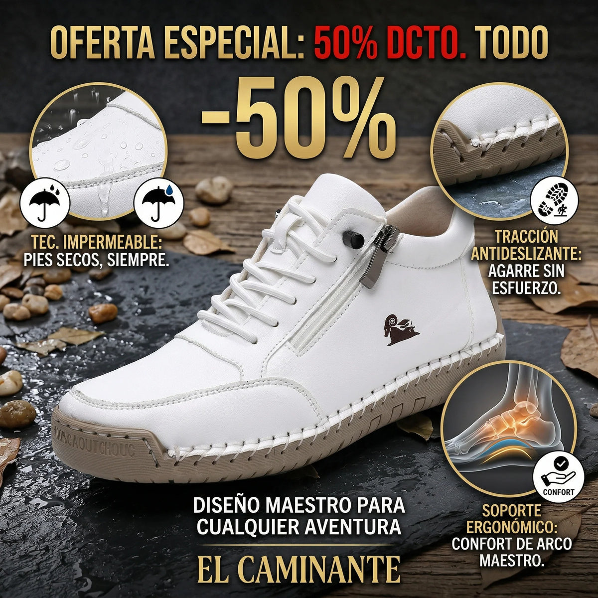 🎉Τελευταία μέρα! 50% έκπτωση! ✅ Ορθωτικά ιατρικά παπούτσια σχεδιασμένα ειδικά για άτομα με προβλήματα στα πόδια, παρέχοντας στήριξη στην καμάρα και ανακουφίζοντας από τον πόνο στην πλάτη, τις αρθρώσεις και τα πόδια.
