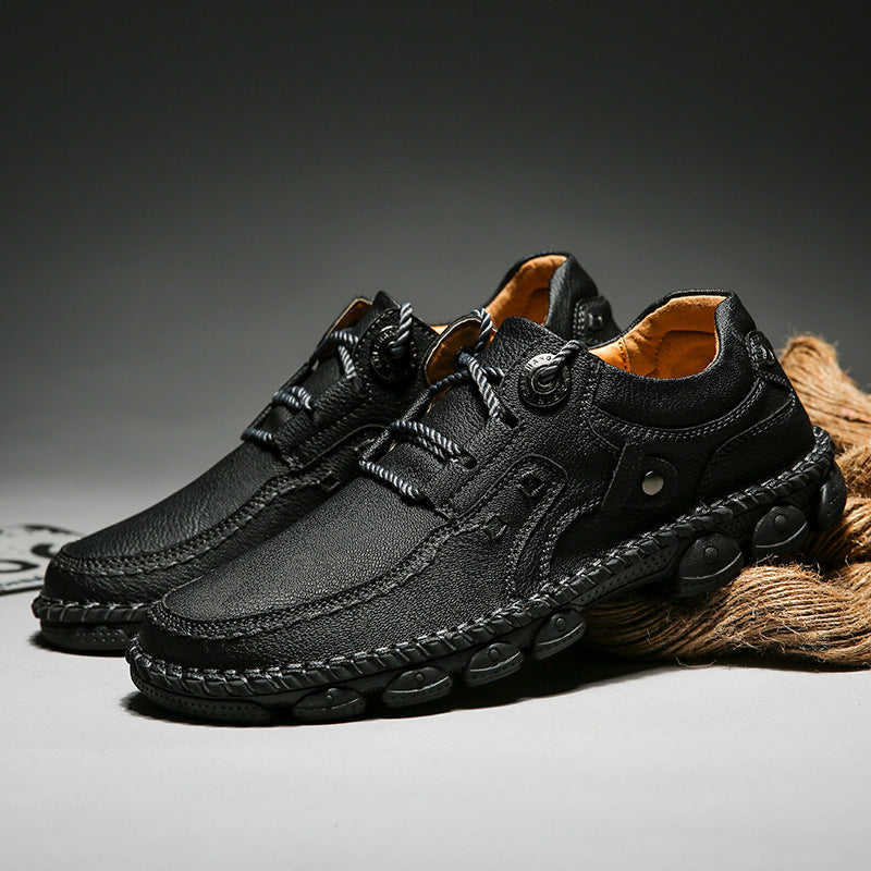 Mazomen® [⏰Νέες Αφίξεις με 50% Έκπτωση, Μόνο Σήμερα] 🐂 Ανδρικά Ορθοπεδικά Παπούτσια | Δέρμα Μοσχαριού | 👞 Ραμμένα στο χέρι | ✅ Ανακουφίζει από τον πόνο στα πόδια | Αντιολισθητικά και άνετα