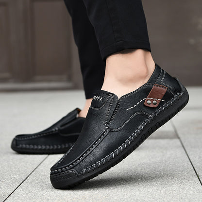 🐂 Scarpe da uomo in pelle di vitello prodotte in Australia 👞 Cucite a mano, facili da indossare e da togliere ✅ Supporto dell'arco plantare, sollievo dal dolore - camminare confortevole