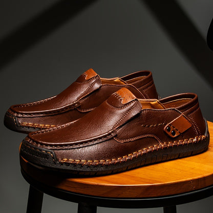 🐂 Scarpe da uomo in pelle di vitello prodotte in Australia 👞 Cucite a mano, facili da indossare e da togliere ✅ Supporto dell'arco plantare, sollievo dal dolore - camminare confortevole