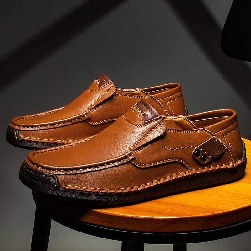 🐂 Scarpe da uomo in pelle di vitello prodotte in Australia 👞 Cucite a mano, facili da indossare e da togliere ✅ Supporto dell'arco plantare, sollievo dal dolore - camminare confortevole