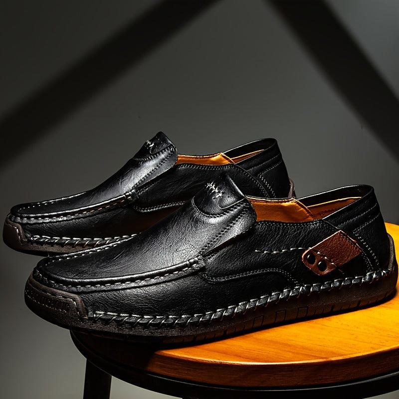 🐂 Scarpe da uomo in pelle di vitello prodotte in Australia 👞 Cucite a mano, facili da indossare e da togliere ✅ Supporto dell'arco plantare, sollievo dal dolore - camminare confortevole
