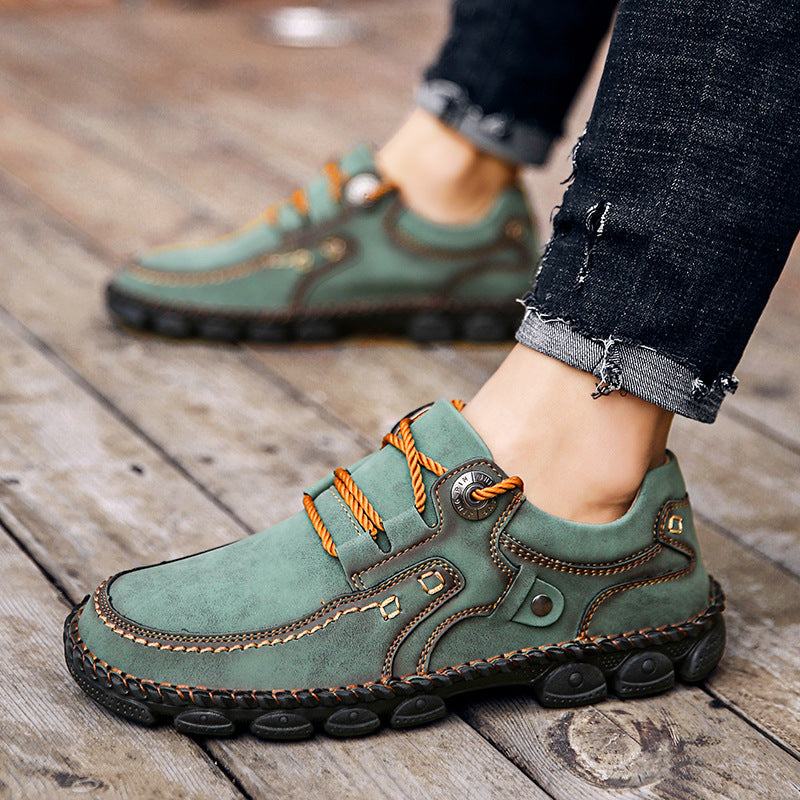 Mazomen® [⏰Νέες Αφίξεις με 50% Έκπτωση, Μόνο Σήμερα] 🐂 Ανδρικά Ορθοπεδικά Παπούτσια | Δέρμα Μοσχαριού | 👞 Ραμμένα στο χέρι | ✅ Ανακουφίζει από τον πόνο στα πόδια | Αντιολισθητικά και άνετα