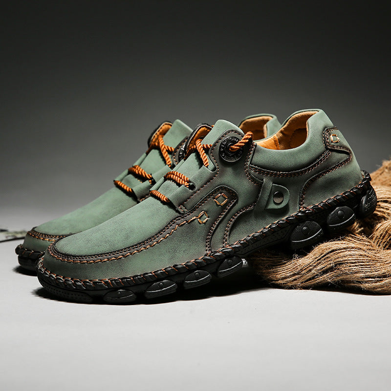 Mazomen® [⏰Νέες Αφίξεις με 50% Έκπτωση, Μόνο Σήμερα] 🐂 Ανδρικά Ορθοπεδικά Παπούτσια | Δέρμα Μοσχαριού | 👞 Ραμμένα στο χέρι | ✅ Ανακουφίζει από τον πόνο στα πόδια | Αντιολισθητικά και άνετα