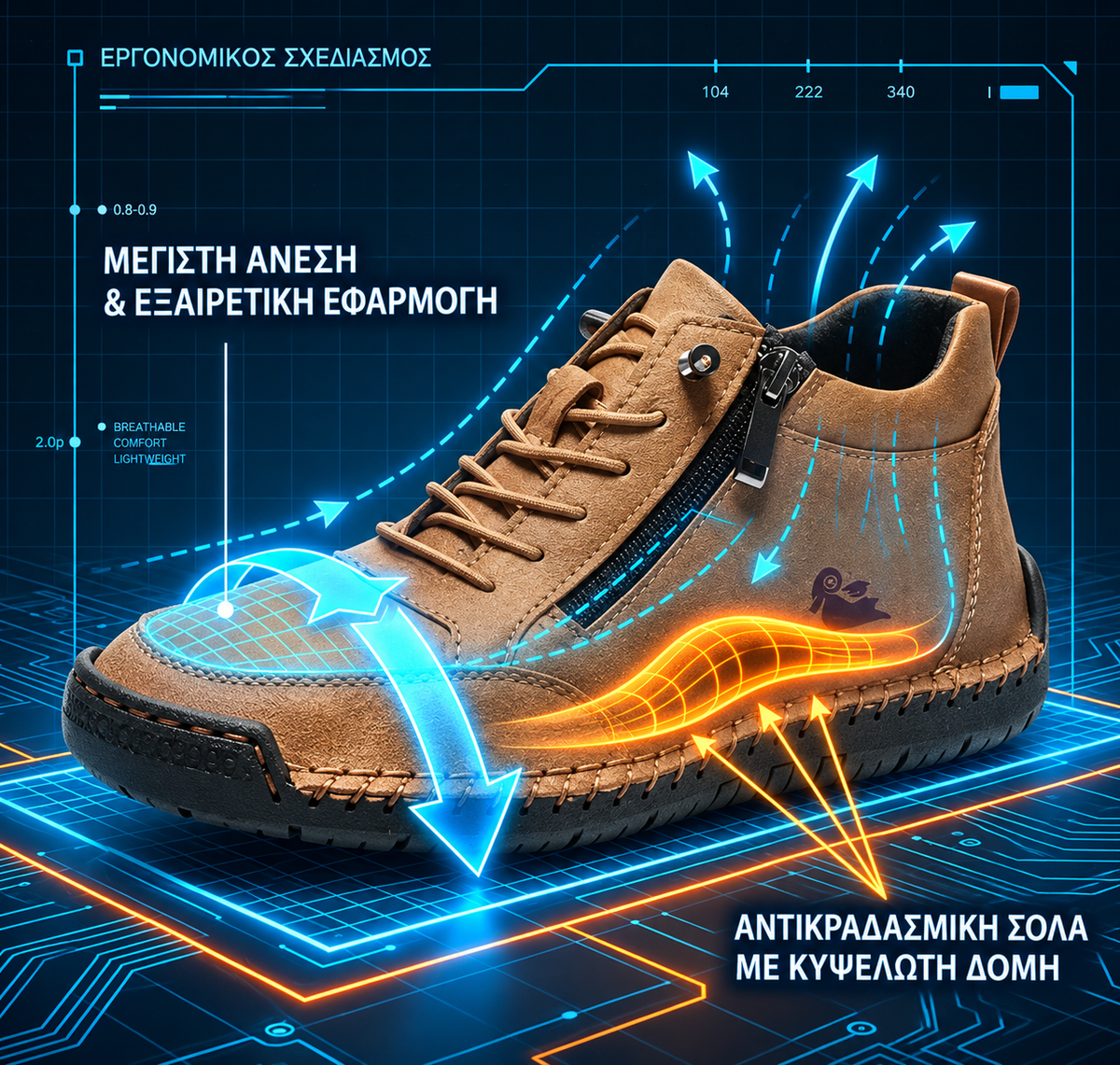 🔥 Τελευταία μέρα! Έκπτωση 30% 🎁 Ιταλικά χειροποίητα δερμάτινα παπούτσια — ορθοπεδικά παπούτσια που συνιστώνται από γιατρούς ✅ Διαθέτουν υποστήριξη της καμάρας για ανακούφιση από τον πόνο στα πόδια.