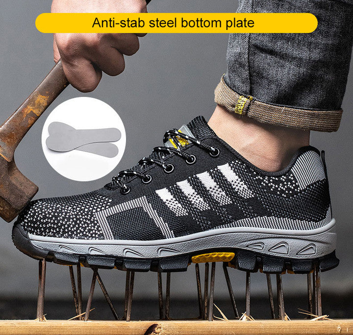 Botas de trabalho para homem com biqueira de aço