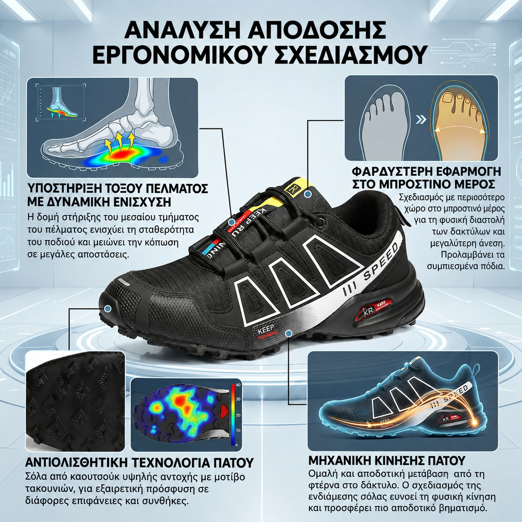 🎉Τελευταία μέρα! 70% έκπτωση✅ Ορθωτικά παπούτσια κατάλληλα για άτομα με προβλήματα στα πόδια, υποστηρικτικά παπούτσια πεζοπορίας που στηρίζουν την καμάρα, ανακουφίζουν από τον πόνο στις αρθρώσεις και τα πόδια, είναι αντιολισθητικά και άνετα.
