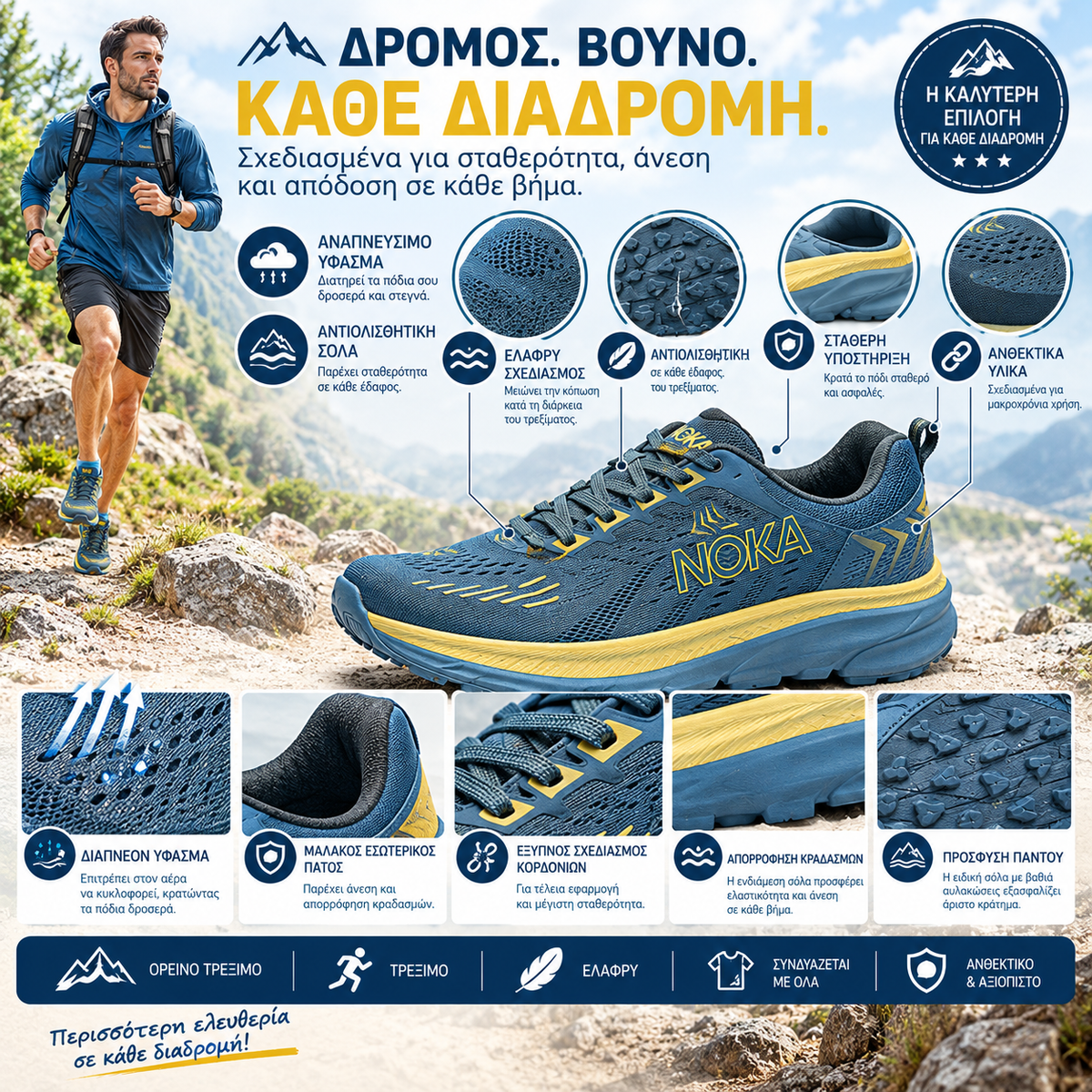 🔥 Τελευταία μέρα! Έκπτωση 30% 🎁 Άνετα αθλητικά παπούτσια — ορθοπεδικά υποδήματα σχεδιασμένα για άτομα με προβλήματα στα πόδια ✅ Προσφέρουν υποστήριξη της καμάρας και ανακουφίζουν από τον πόνο στις αρθρώσεις και τα πόδια.（副本）