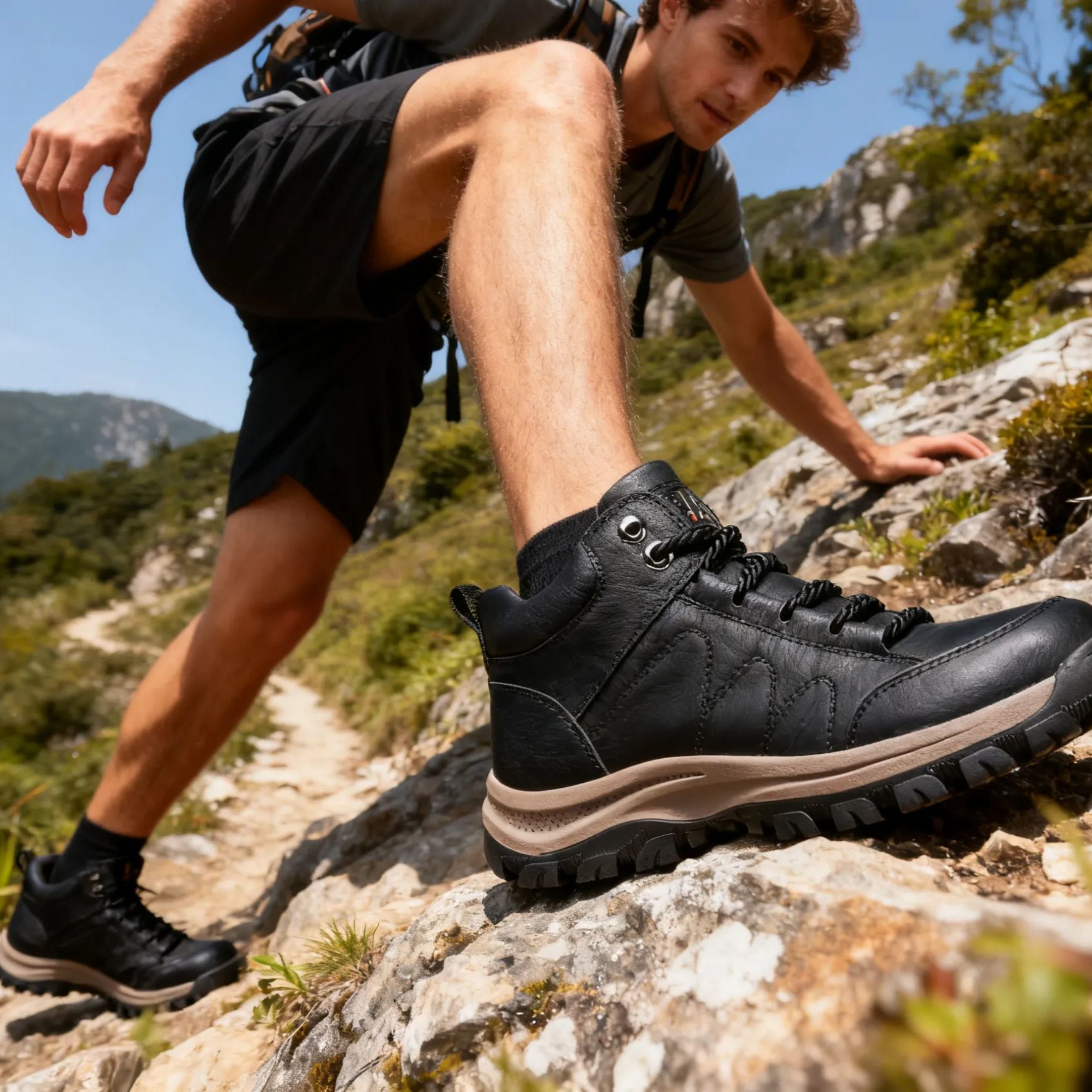 Mazomen® 【⏰50% Έκπτωση🔥Μόνο για σήμερα】Ψηλές μπότες από γνήσιο δέρμα👟 | Κατάλληλες για άνδρες και γυναίκες | Αυτά τα ορθοπεδικά παπούτσια διαθέτουν εργονομική στήριξη στην καμάρα και αντιολισθητική σόλα | Εξαιρετικά άνετες στη χρήση!