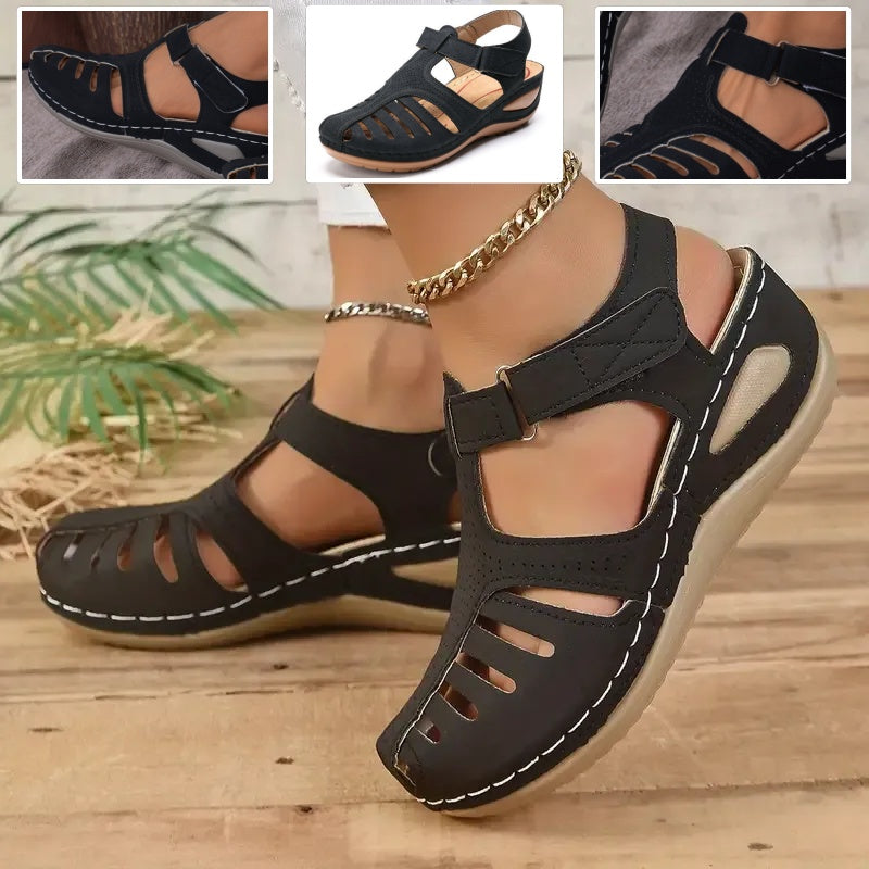 Zapatos ortopédicos FOUNNE® 【🔥 Oferta por tiempo limitado🎁】Sandalias de verano: Diseño ergonómico con construcción calada, cómodas y transpirables, alivian el dolor ✅